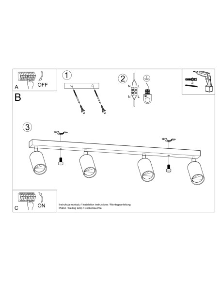 Plafonnier spot bois naturel intérieur