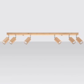 Indoor natural wood spot ceiling light 2