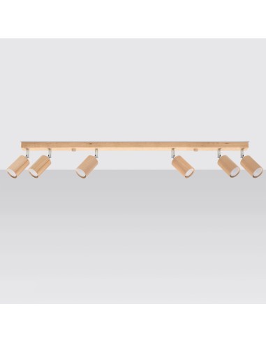 Plafonnier spot bois naturel intérieur