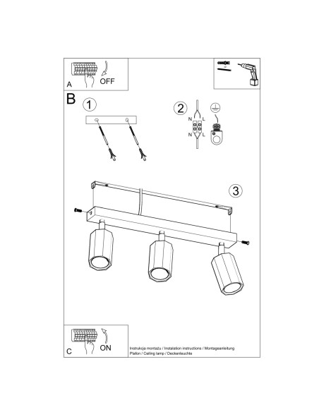 Plafonnier spot chêne intérieur