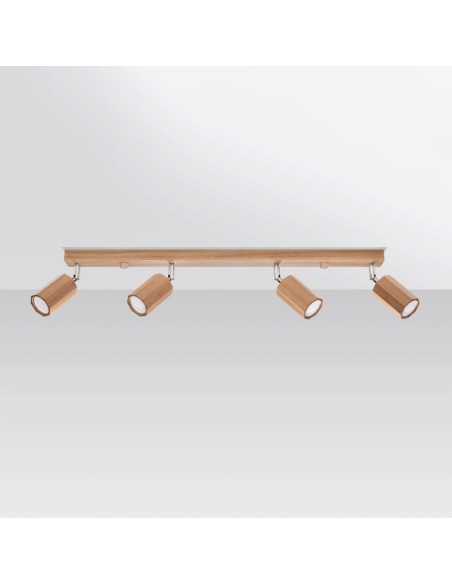 Indoor oak spot ceiling light