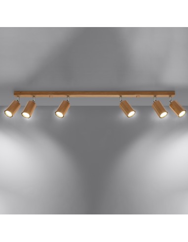 Indoor oak spot ceiling light