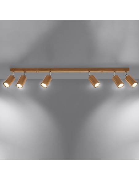 Indoor oak spot ceiling light