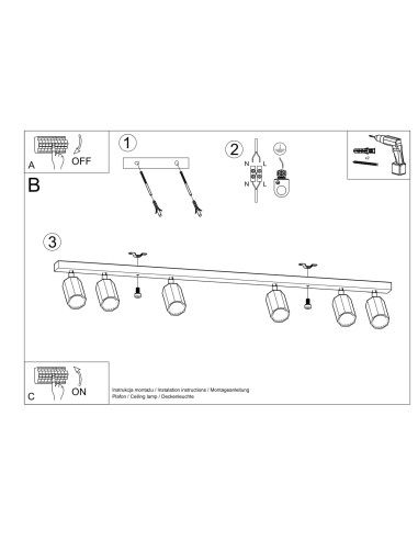 Plafonnier spot chêne intérieur
