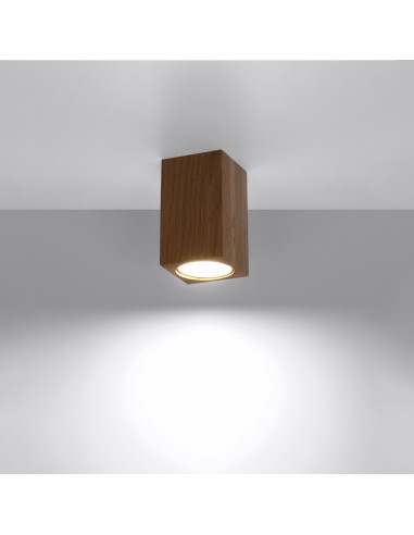 Plafondspot van eikenhout voor binnen