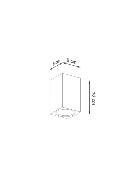 Indoor oak spot ceiling light