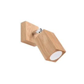 Indoor oak spot wall light