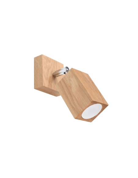 Indoor oak spot wall light