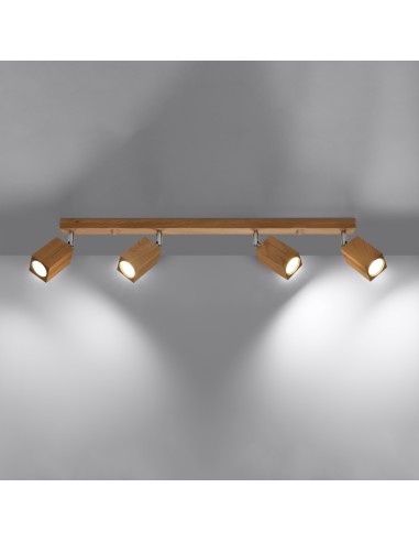 Indoor oak spot ceiling light