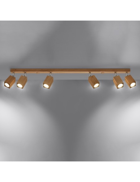 Indoor oak spot ceiling light