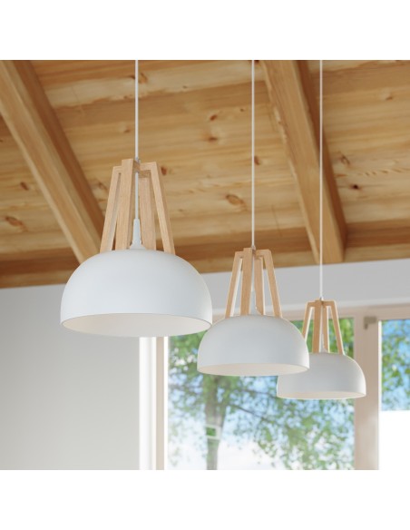 Lampada da appoggio luminaria legno naturale interno