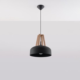 Tafellamp van natuurlijk hout voor binnen 2