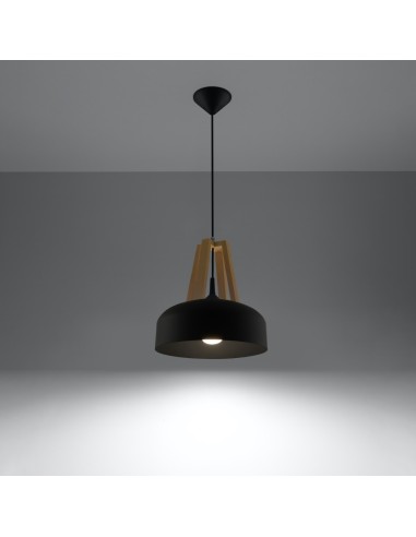 Lámpara de mesa luminaria madera natural interior