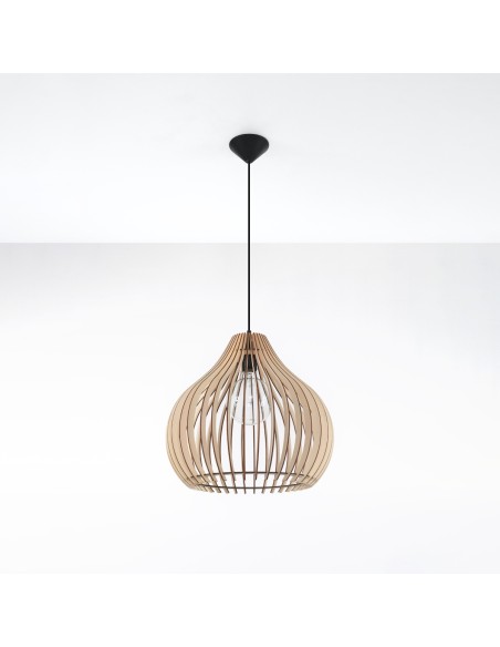 Tischleuchte aus Holz für den Innenbereich