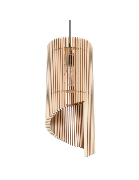 Indoor wood table lamp