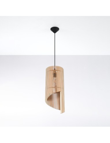 Tischleuchte aus Holz für Innenräume