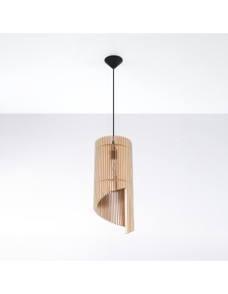 Tischleuchte aus Holz für Innenräume