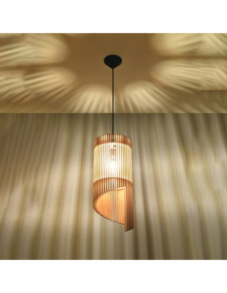 Tischleuchte aus Holz für den Innenbereich