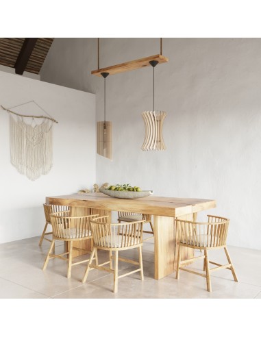 Tischlampe aus Holz für den Innenbereich