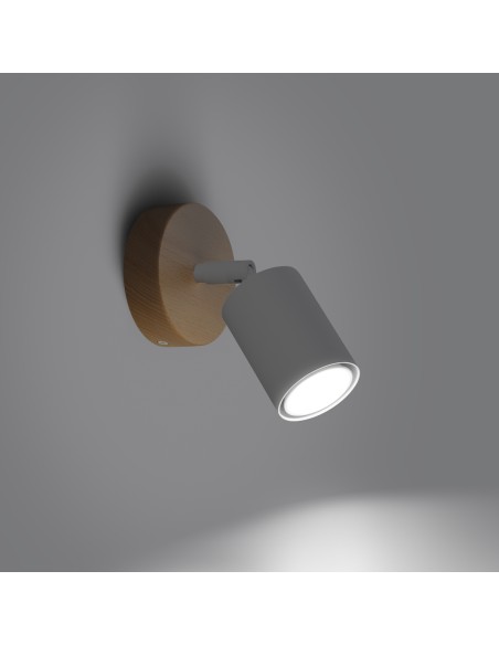 Indoor wood wall spot light