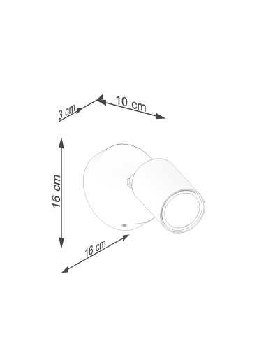 Applique da parete spot legno interno