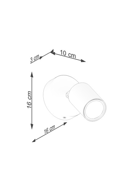 Indoor wood wall spot light