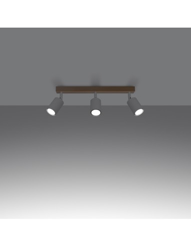 Plafón foco madera interior