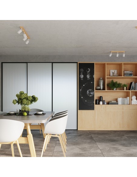 Indoor wood spot ceiling light