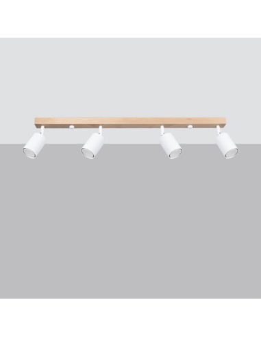 Plafonnier spot bois intérieur