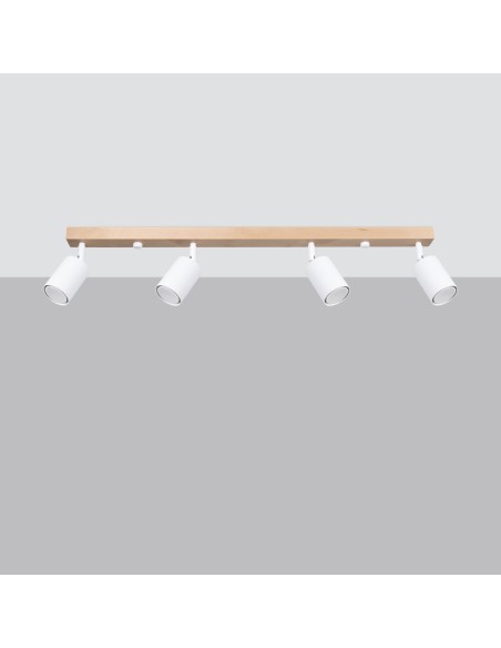 Plafonnier spot bois intérieur