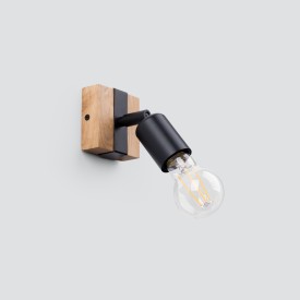 Wandstrahler aus Holz für den Innenbereich 2