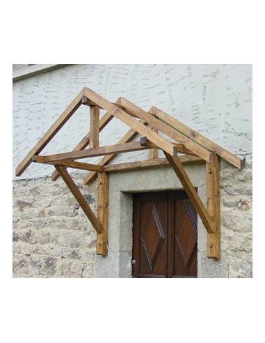 Marquises pour portes d'entrée en sapin.