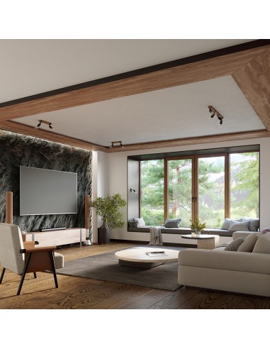 Wandstrahler aus Holz für den Innenbereich