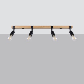 Deckenstrahler aus Holz für den Innenbereich 2