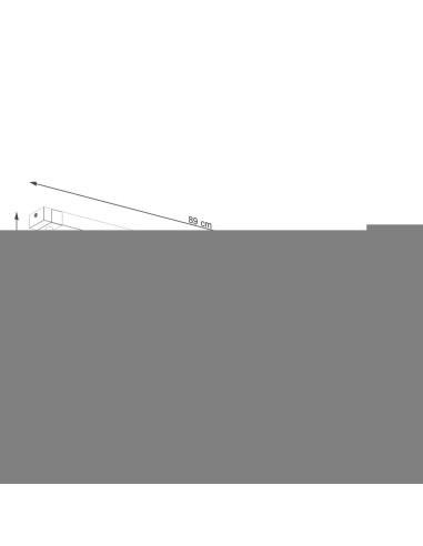 Plafoniera spot in legno per interni