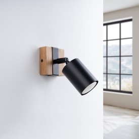 Houten wandspot voor binnen 2