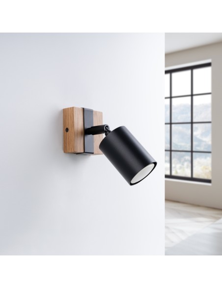 Indoor wooden wall spot light