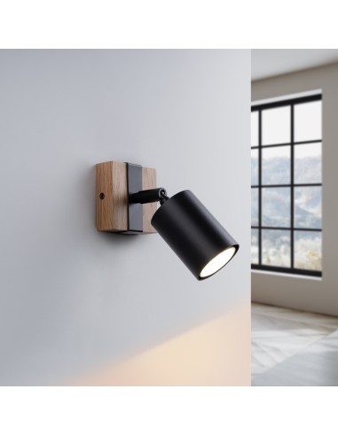 Indoor wooden wall spot light