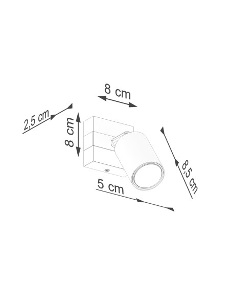 Indoor wooden wall spot light