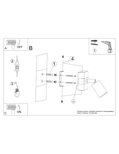 Applique murale spot bois intérieur
