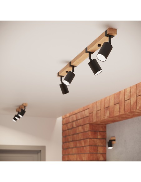 Wandstrahler aus Holz für den Innenbereich