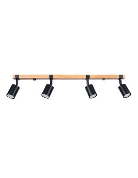 Deckenstrahler aus Holz für den Innenbereich
