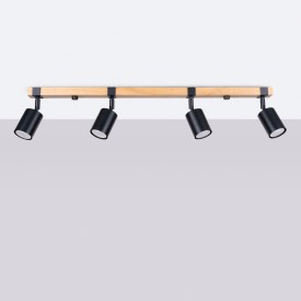 Deckenstrahler aus Holz für den Innenbereich 2