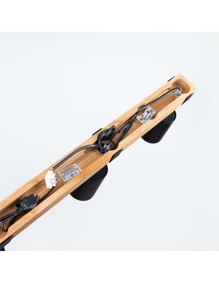 Deckenstrahler aus Holz für den Innenbereich