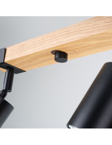 Plafón foco de madera interior