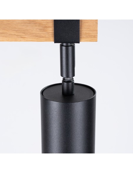 Plafón foco de madera interior