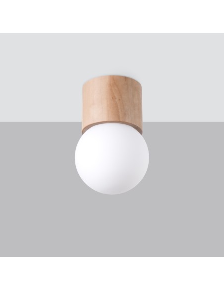 Deckenstrahler aus Holz für den Innenbereich
