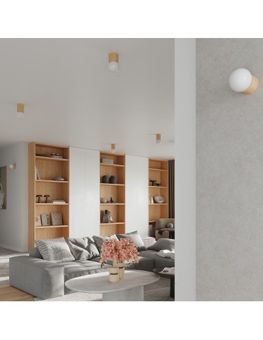 Indoor wood spot ceiling light