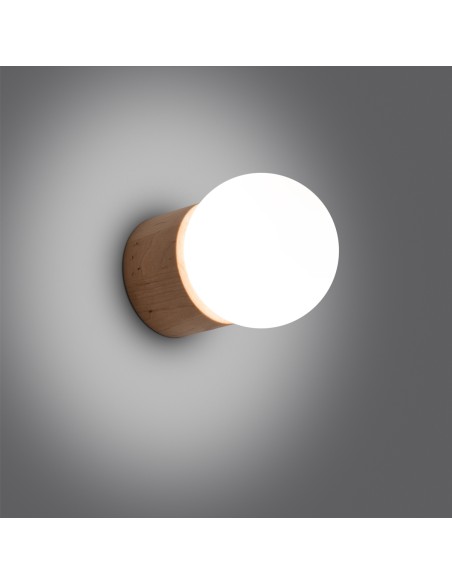 Indoor wood spot wall light