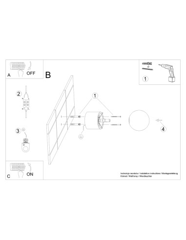Aplique de pared foco de madera interior